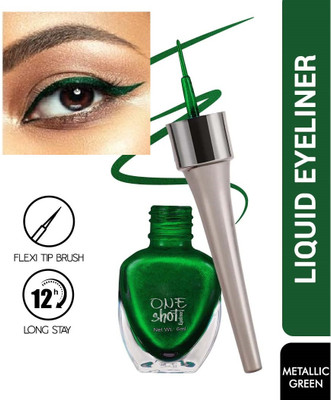 MYEONG New Fashion Metallic Eyeliner Waterproof & Smudge-Proof Green Color Eyeliner 6 ml(Green)