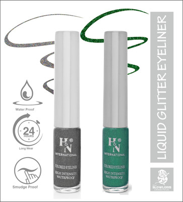 HIGHLIGHT NAILS HN-EL1-CMB (EL1-10) (EL1-08) 6 ml(GREY::GLITTER GREEN)