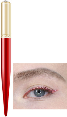 ADJD Shimmer Sparkles Liquid Red Eyeliner for Long Lasting Stay 1.5 g(Red)