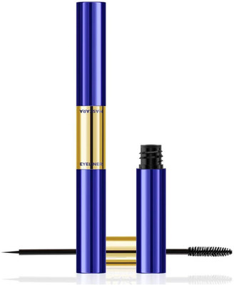 nn jet black new eyeliner with mascara easy to use pack of 1 8 ml(black)