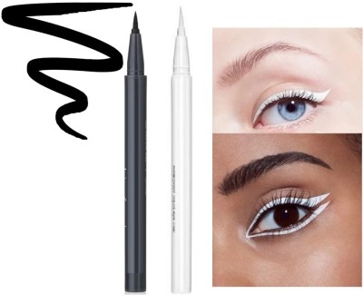 Herrlich Long Lasting Smudge Proof Sketch Pen Eyeliner for Women 4 g(BLACK, WHITE)