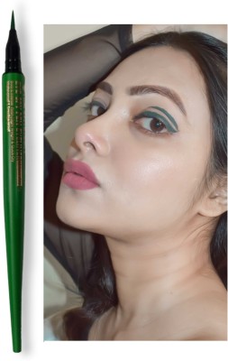 tanvi27 Long Lasting Smudge Proof Green Sketch Pen Eyeliner for Women 2 g(GREEN)