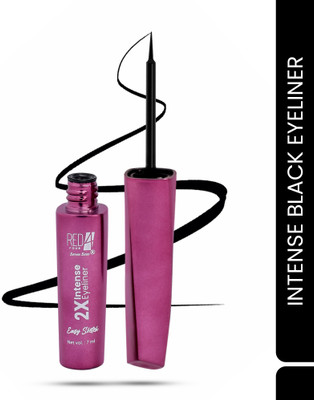 Seven Seas Red4 Easy Sketch | 2X Intense Eyeliner | Smudge Proof and Waterproof 7 ml(Black)