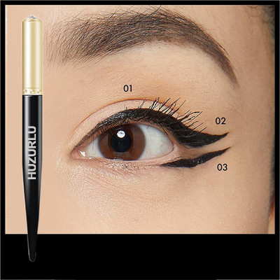 HUZURLU Shiny Diamond Liquid Eyeliner 1.5 ml(BLACK)