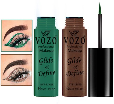 VOZO Eye Definer Infusion Essential Liquid Eyeliner 10 ml(Green, Copper)