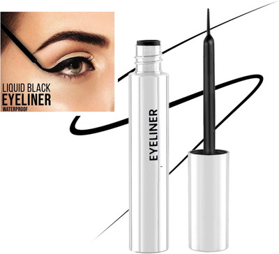 tanvi27 Quick Drying Long Lasting Matte Smooth Easy To Color Liquid Eyeliner 6 ml(SILVER)