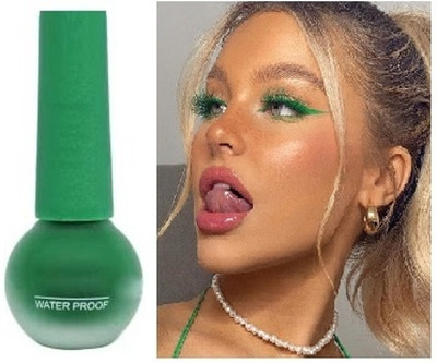 EVERERIN Liquid Waterproof Long Lasting Quick Drying Smooth eyeliner 3.5 ml(green)