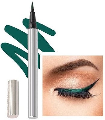 MYEONG Smudge Proof Green Color Long Wearing Bold Felt Tip Pen 2.5 g(Green)