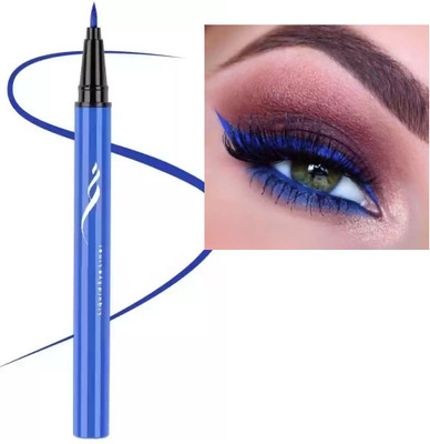 Jiwoo Blue Long Lasting Smudge Proof Liquid Eyeliner Pen 2 ml(blue)