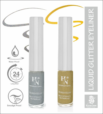 HIGHLIGHT NAILS HN-EL1-CB (EL1-14 ) ( EL1-07) 6 ml(SILVER::GLITTER GOLDEN)