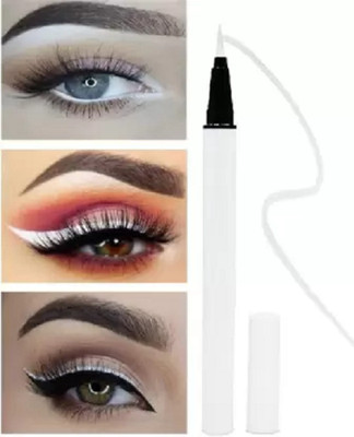 DARVING Eyeliner White Matte Finish Matte Finish Eyeliner and Pencil for Eye-Makeup 3 g(WHITE)