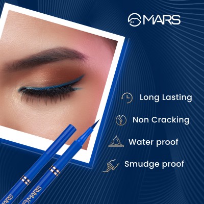 MARS Ultra Fine Smudge and Water Proof Sketch Eyeliner 1.5 g(Blue)