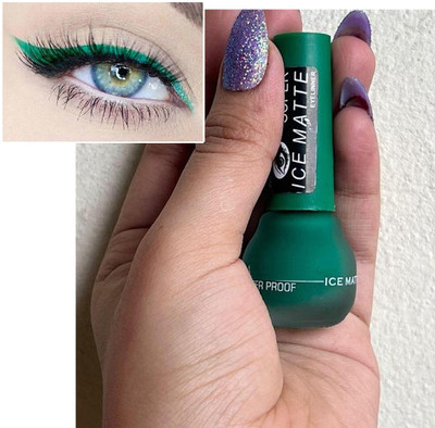tanvi27 New Water Proof & Smudge proof Ice Matte Green Liquid Eyeliner 2 ml(Green)