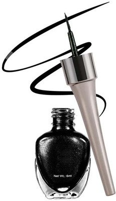tanvi27 Liquid Eyeliner, High-pigment Liquid Eyeliner With Extra-Fine Brush Tip 6 ml(Jet Black)