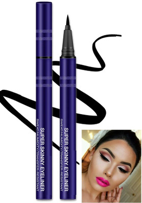 Jiwoo Jet Black Bold Felt Tip Eyeliner waterproof 1.5 ml(black)