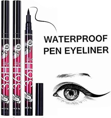 Ashyra 36H Precision Liquid Waterproof Lash Eyeliner Pencil | Eye Liner (Black) 9 ml(Black)