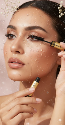 Sheny Waterproof & Long Lasting 2 in 1 Double Effect Liner & Mascara (pack of - 1) 8 ml(BLACK)