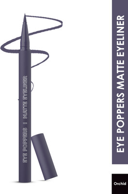 Glam21 Eye Poppers Matte Eyeliner Intense Pigment Smudge & Waterproof Color Pen Style 0.5 g(Orchid)