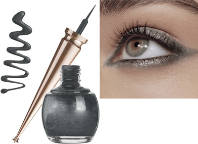 GULGLOW99 Korean Glitter Eyeliner Pencil Long Wear Flash Shimmer Eye Liner Waterproof 5 ml(grey)