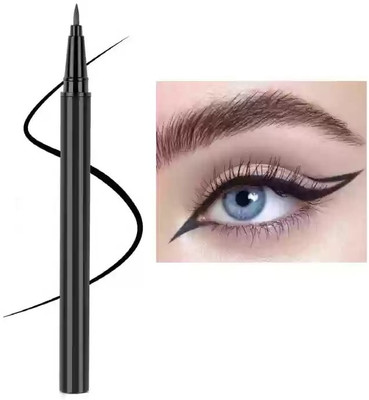 USBK Easy to Use and Quick-Drying Soft Brush Black Eyeliner Pen 2 g(BLACK)