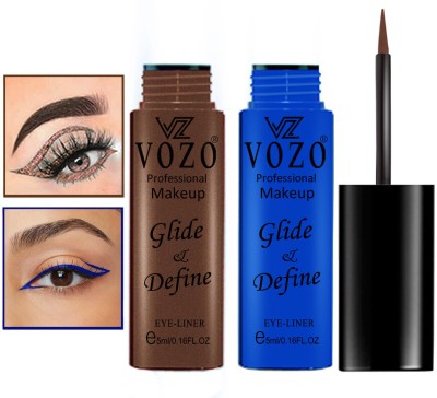 VOZO Eye Definer Infusion Essential Liquid Eyeliner 10 ml(Copper, Blue)