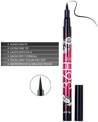 AMOSFIA Smudge Free ,Water Proof Lines & Designs Sketch Eye Liner 5 g(Bold Black)