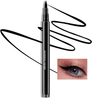 DARVING Eye Liner Waterproof Quick Drying Long Lasting Black 2 ml(BLACK)