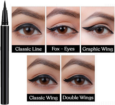 Vyomiris BLACK EYELINER FOR GORGEOUS EYE LOOK MAKEUP 2 g(BLACK)