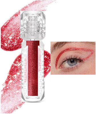 FLORERO Waterproof Glitter Liquid Eyeliner 3.5 ml(RED)