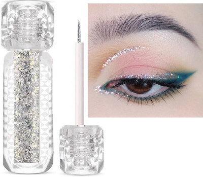 Arcanuy Waterproof Glitter Liquid Eyeliner Silver 3.5 ml(silver)