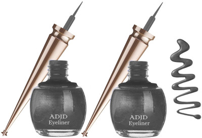 ADJD Glitter Eyeliner Long Wear shimmer Eye Liner Combo 10 g(Grey)