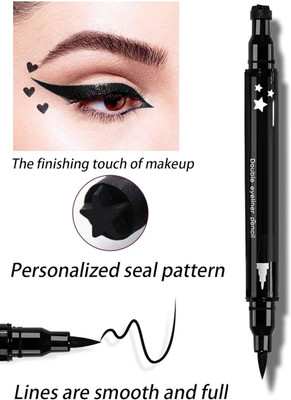 ADJD 2 in 1 Smudge Proof Makeup Beauty Eyeliner & High Quality 2.5 g(BLACK)