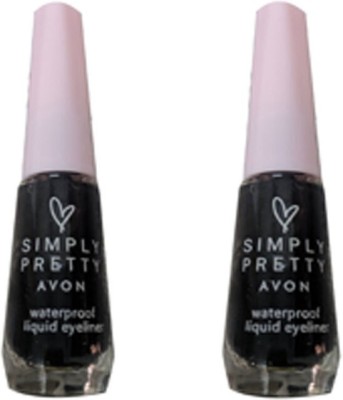 AVON Simply Pretty Waterproof Liquid Eyeliner 7.5 ml(Blackest Black)