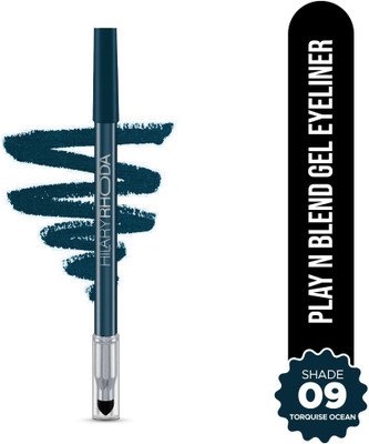 Hilary Rhoda Play n Blend Gel Eyeliner | Highly Pigmented | Matte & Shimmer Finish Eyeliner 1.5 g(Turquoise Ocean)