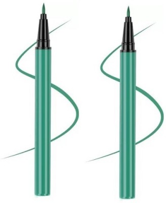 BLUEMERMAID MODERN LOOK GREEN EYE LINER WITH WATERPROOF FORMULA FOR WOMEN 6 g(GREEN)