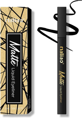 maliao Matte Liquid Eyeliner - Nourished with Vitamin E for Precision and Care 1.5 ml(BLACK)