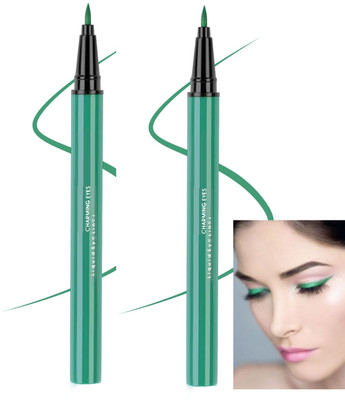 ADJD Combo Smudge Proof Sketch Pen Eyeliner For Women 3 g(GREEN)