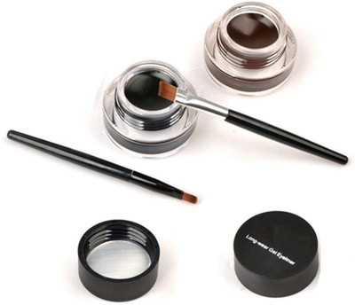NADJA Eyeliner Waterproof Black and Brown 2pcs/set(WALNUT/INK, 6 ml)