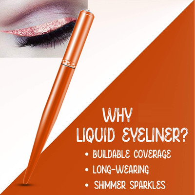 WOONGMI Long-Lasting, Easy Glide & Quick-Drying Metallic Shimmer Eye Liner 1.5 g(Rose Gold)