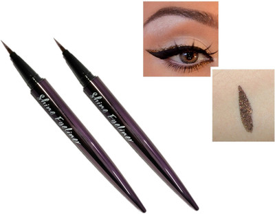 GFSU - GO FOR SOMETHING UNIQUE Combo Brown Professional Glitter Shiner Eyeliner 3 ml(Brown)