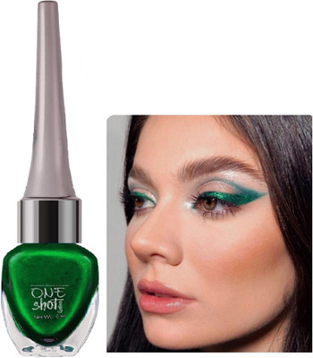 FLORERO GLITTER WATER PROOF & SMUDGE PROOF EYELINER 6 ml(green)