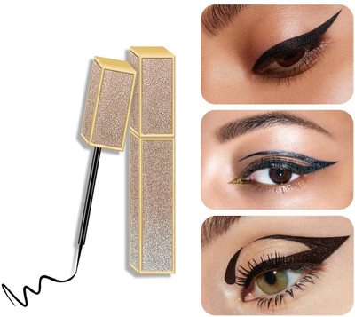 GULGLOW99 Quick-dry Eyeliner Pencil Makeup Long Lasting Smooth Matte Eye Liner 8 ml(BLACK)