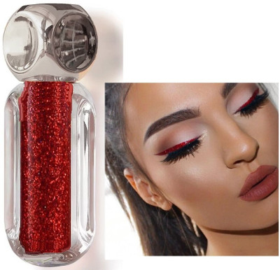 Emijun Red Metallic Glitter Liquid Eyeliner 3.5 g(matelic red)