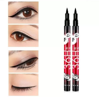 Humanix Insta Beauty Water & Smudge Proof 36 Hour Long Lasting Liquid EyeLiner Pack of 2 5 g(The Glam Edition)