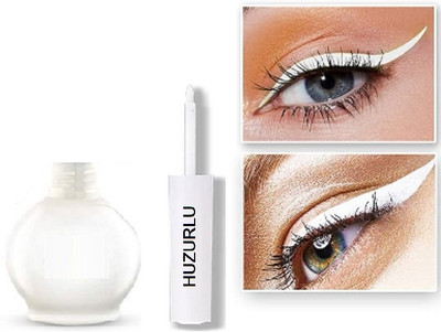 HUZURLU White Ice Matte Long Lasting Waterproof Eyeliner 3.5 ml(WHITE)