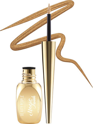 BEAUTY PEOPLE Magic Wink Liquid Eyeliner, Waterproof, Gold, 7ml 7 ml(Metaliic Gold)