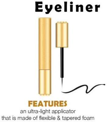 CATERINACHIARA Matte Look Long Lasting Waterproof Eyeliner 6 ml(BLACK)