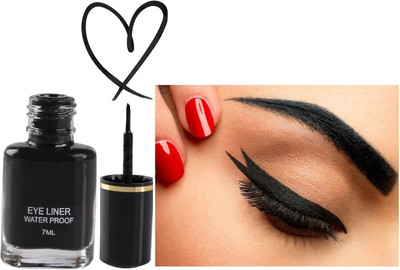 Luster Shine Liquid Eyeliner with Waterproof & Smudge-Proof Formula 7 ml(Black)