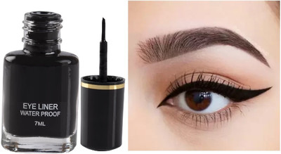 Libline Liquid Eyeliner Intense Black Waterproof Matte Long Lasting Formula 6 ml(BLACK)