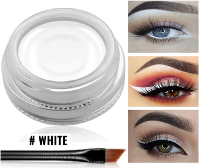 tanvi27 Intensity Pigments Eyebrow Cream Pomade Set with Brushes 5 g(White)